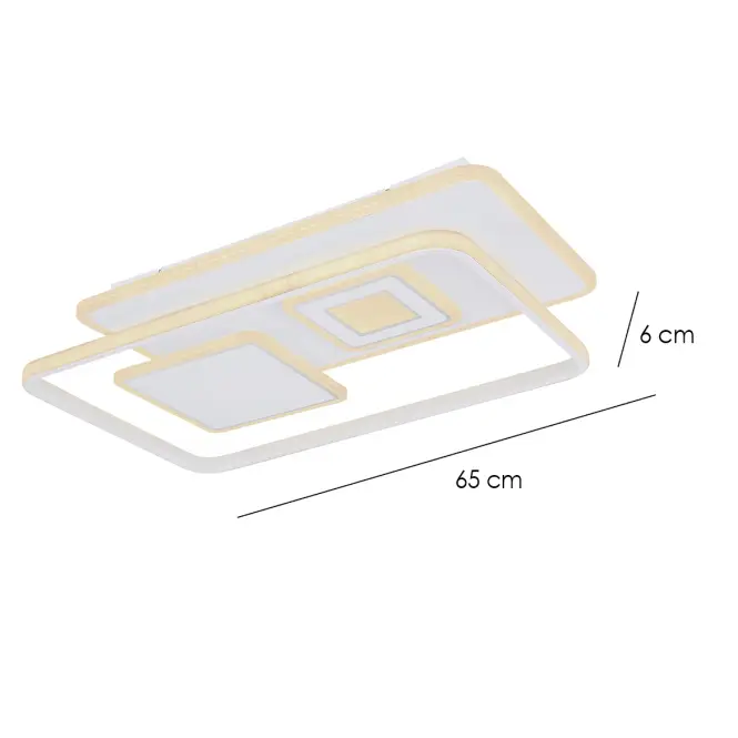 Stropné svietidlo LED 48443-55 CCT 3000-6000K Biela 44X65