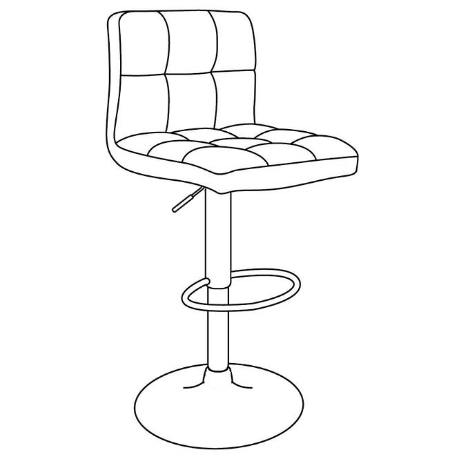 Barová stolička Delta Lr-7142b  8167-25 Tmavozelený