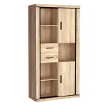 Skriňa Dallad D23 97 cm – sonoma, dvojdverová, zásuvky