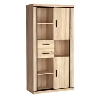 Skriňa Dallad D23 97 cm – sonoma, dvojdverová, zásuvky