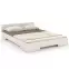 Posteľ drevené  buk Skandica Spectrum Nízka 90x200 Biely,2