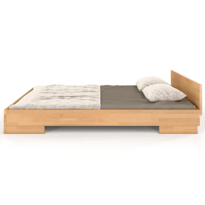 Posteľ drevené  buk Skandica Spectrum Nízka 140x200 prírodná