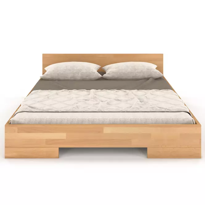Posteľ drevené  buk Skandica Spectrum Nízka 140x200 prírodný