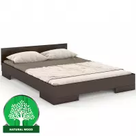 Posteľ drevené  buk Skandica Spectrum Nízka 140x200 Palisander