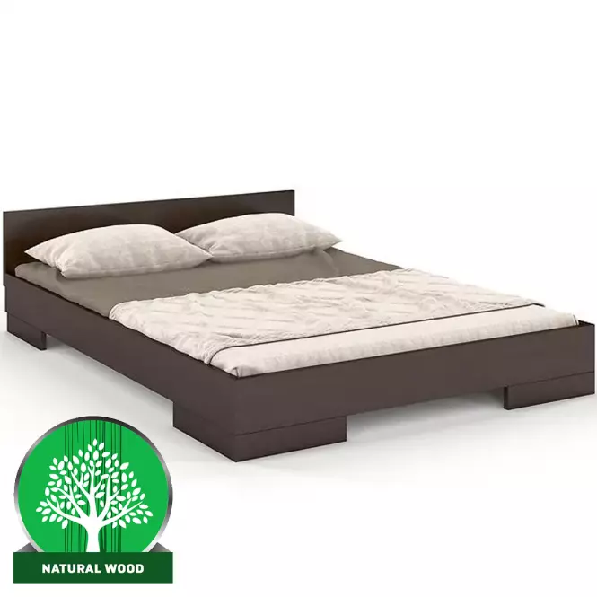 Posteľ drevené  buk Skandica Spectrum Nízka 160x200 Palisander