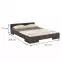 Posteľ drevené  buk Skandica Spectrum Nízka 160x200 Palisander,3
