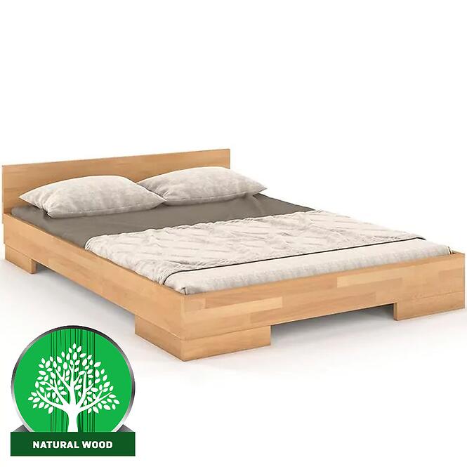 Posteľ drevené  buk Skandica Spectrum Nízka 180x200 prírodná