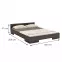 Posteľ drevené  buk Skandica Spectrum Nízka 180x200 Palisander,3