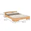 Posteľ drevené  buk Skandica Spectrum Nízka 200x200 prírodná,3