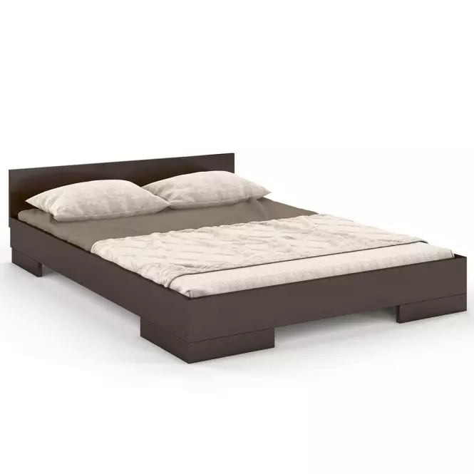 Posteľ drevené  buk Skandica Spectrum Nízka 200x200 Palisander,2