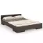 Posteľ drevené  buk Skandica Spectrum Nízka 200x200 Palisander,2