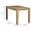 Jedálenský stôl ST30 120x80 dub wotan,2