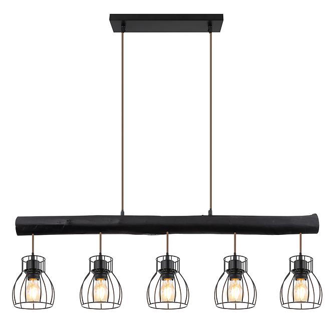 Luster 15326-5NB Čierna LS5