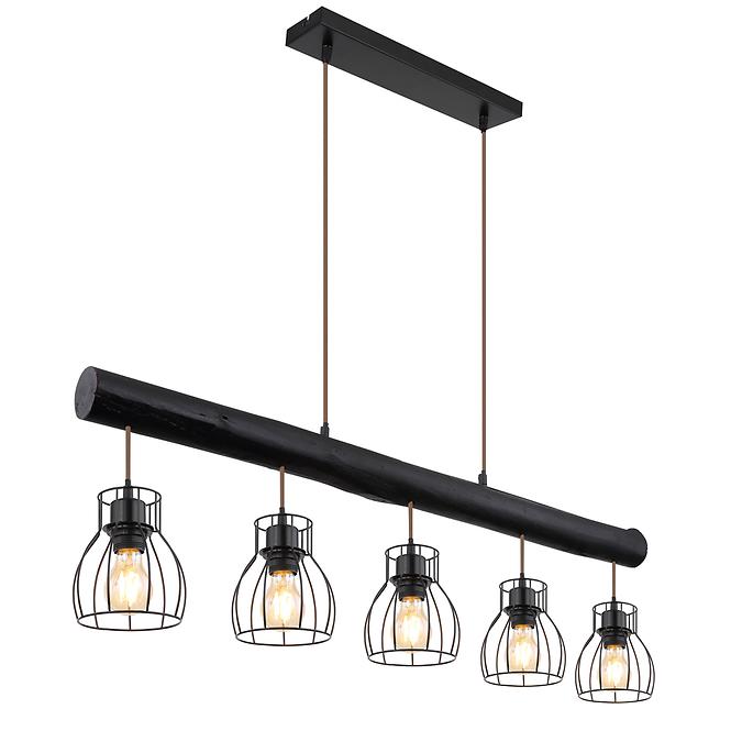 Luster 15326-5NB Čierna LS5