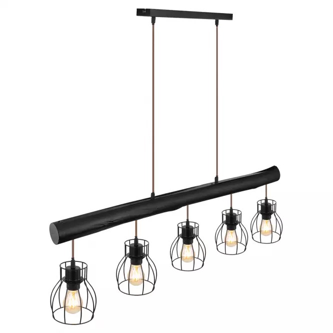 Luster 15326-5NB Čierna LS5