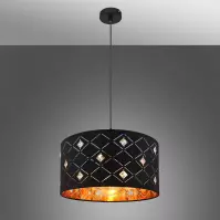 Luster 15448H LW1 čierno-zlatý