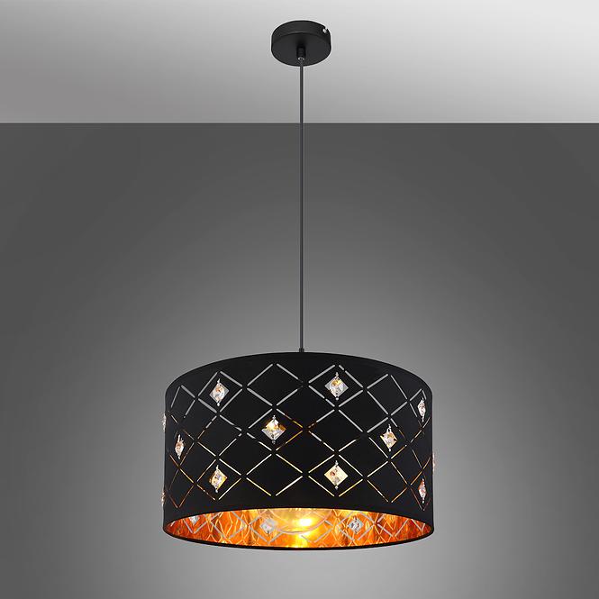 Luster 15448H LW1 čierno-zlatý