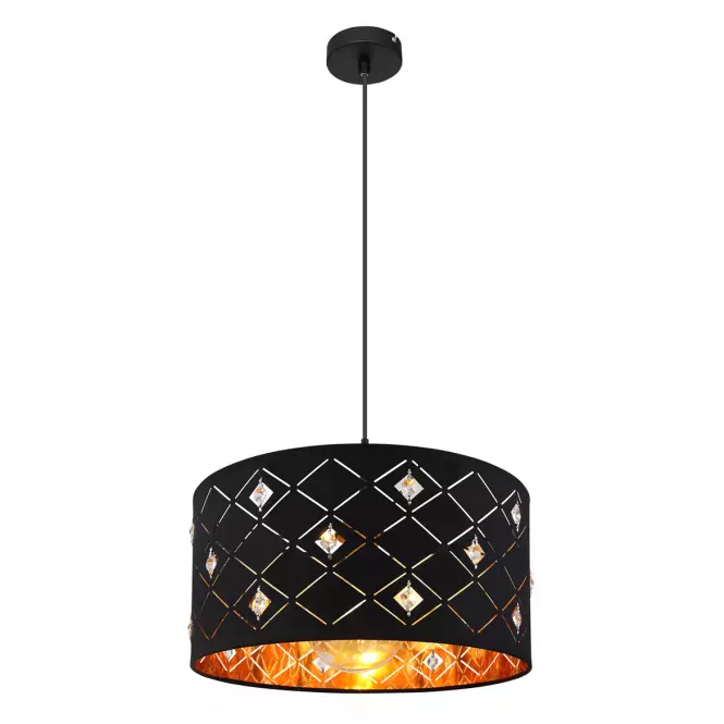 Luster 15448H LW1 čierno-zlatý