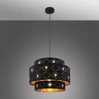 Luster 15448H1 Čierno-zlatá LW1