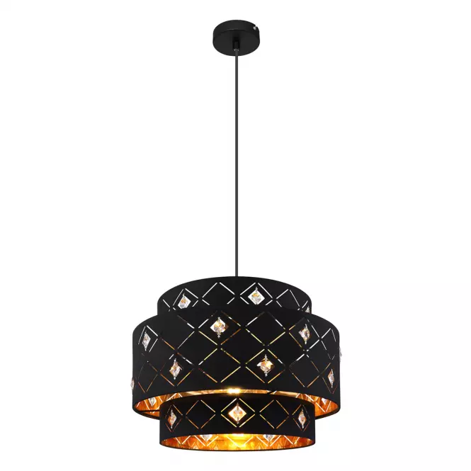 Luster 15448H1 Čierno-zlatá LW1,3
