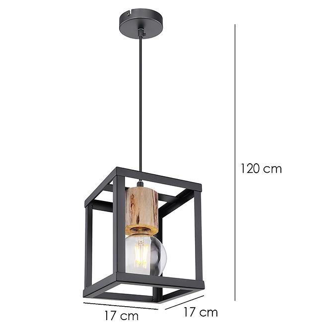 Luster 15476H Čierno-zlatá LW1