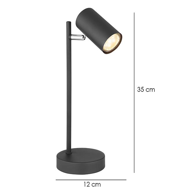 Stolná lampa Čierna 57910TB LB1