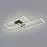 Luster LED 67247-58 Čierna + diaľkové ovládanie
