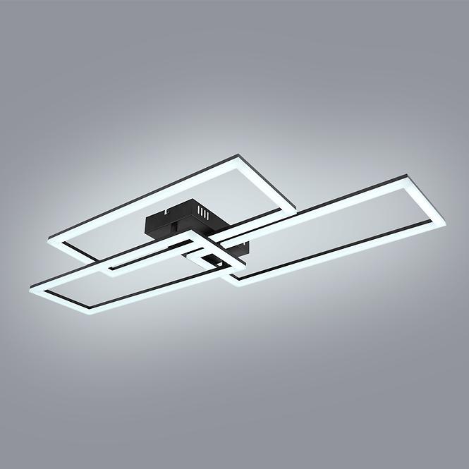 Luster LED 67247-58 Čierna + diaľkové ovládanie,3