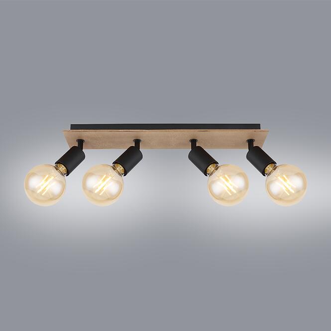 Stropné svietidlo 54008-4NH čierno-hnedé LS4