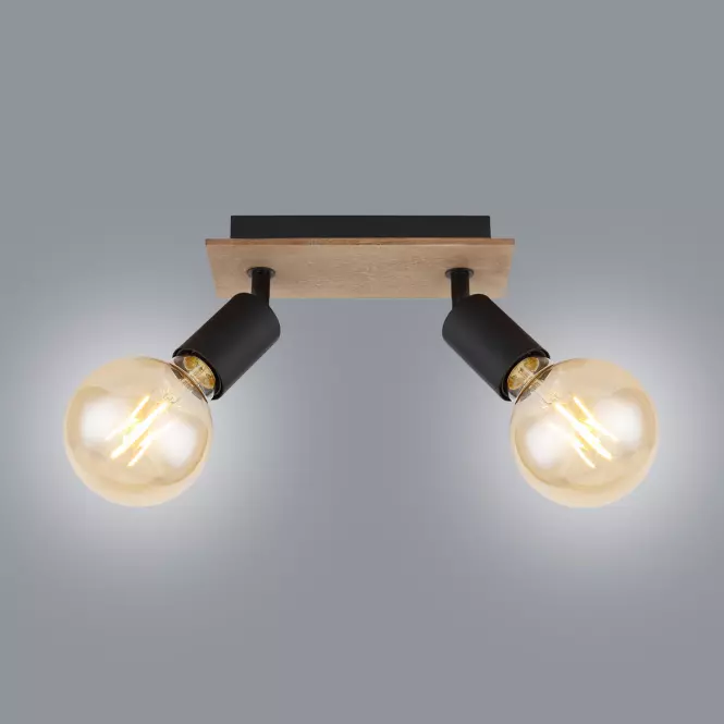 Luster 54008-2H Čierna a hnedá LS2