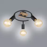 Luster 54008-3H Čierna a hnedá LS3