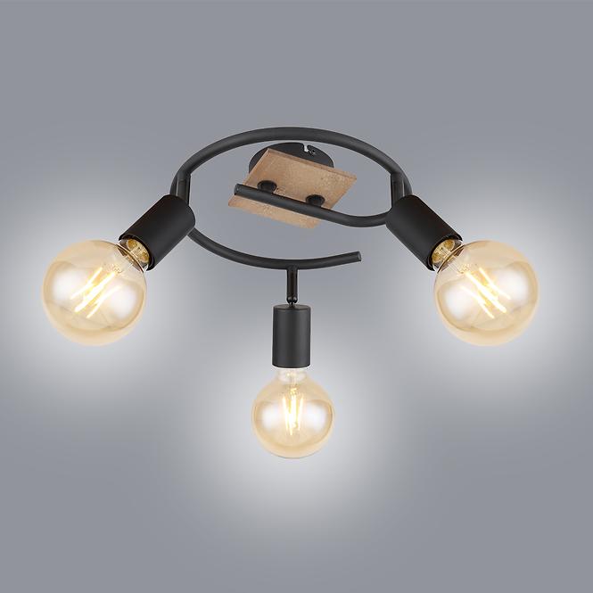 Luster 54008-3H Čierna a hnedá LS3