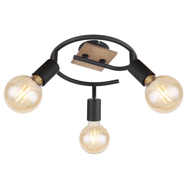 Luster 54008-3H Čierna a hnedá LS3