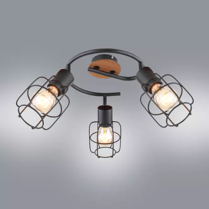Luster 54037-3 Čierna a hnedá LS3