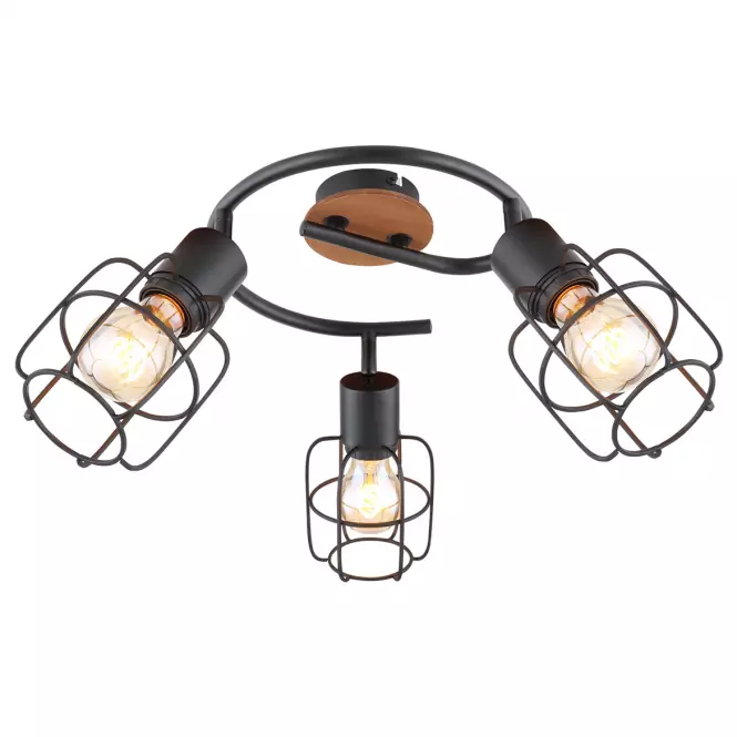 Luster 54037-3 Čierna a hnedá LS3,3