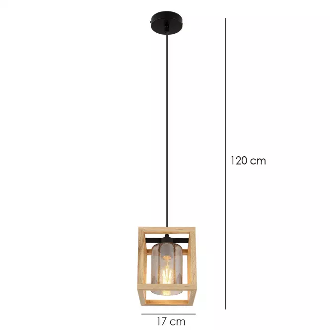 Luster 15497H Čierna a hnedá LW1