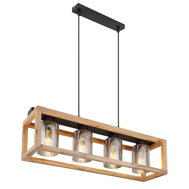 Luster 15497-4H Čierna a hnedá LW4