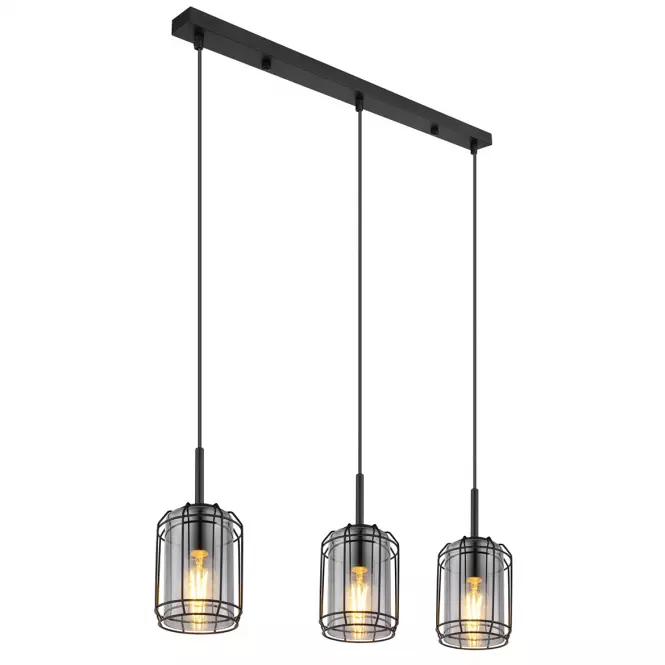 Luster 15559-3H Čierna LW3,4