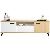 TV stolík Madison Md7 Biely Lux/Dub sušienkový TV stolík Madison Md7 Biely Lux/Dub sušienkový