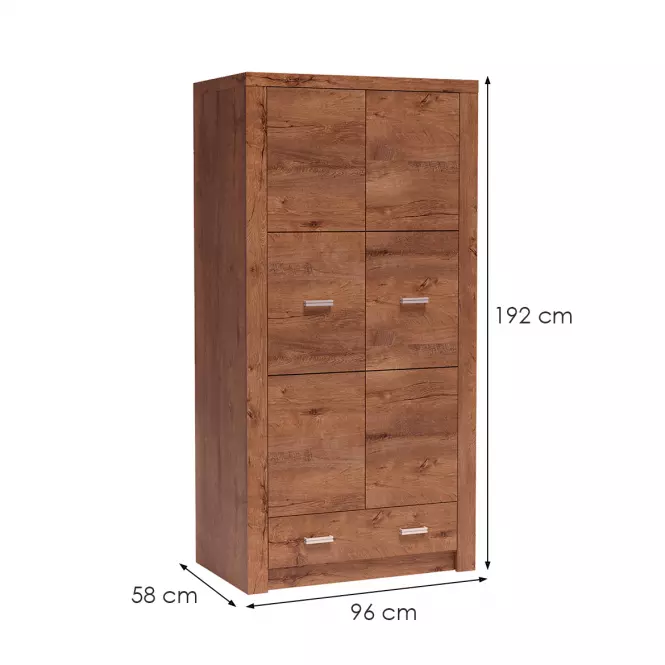 Skriňa 2d1s  Indianapolis I1 jasan svetlý