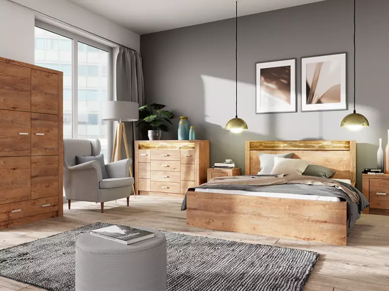 Skriňa 2d1s  Indianapolis I1 jasan svetlý
