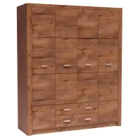 Skriňa Indianapolis I18 178cm - svetlý jaseň, štvordverová, zásuvky