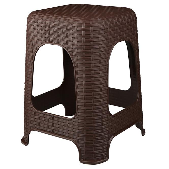 Taburetka Rattan hnedá 