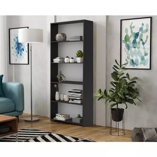 Regál ZOE 80 čierna,3