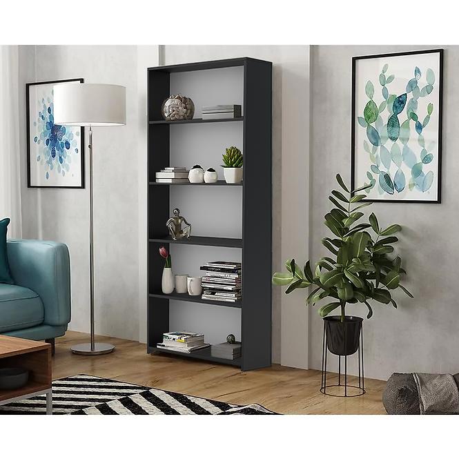 Regál ZOE 80 čierna,3