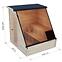 Exteriérová štvorcová sauna 2x2 m+ Pec Sentiotec 100 9 kW,2