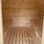 Exteriérová sudová sauna s terasou 2,4 m + pec Harvia,4
