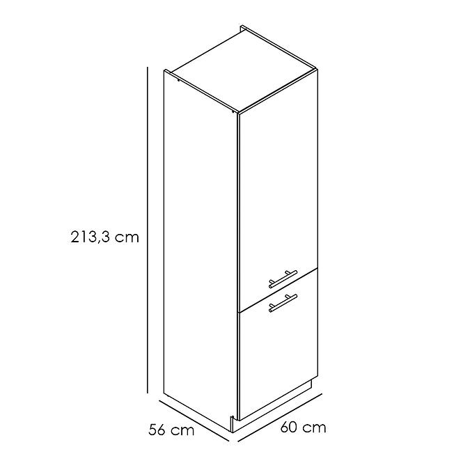 Kuchynská skrinka Adele D60sł 2133 Pl 2fr Biely hrášok/B,2