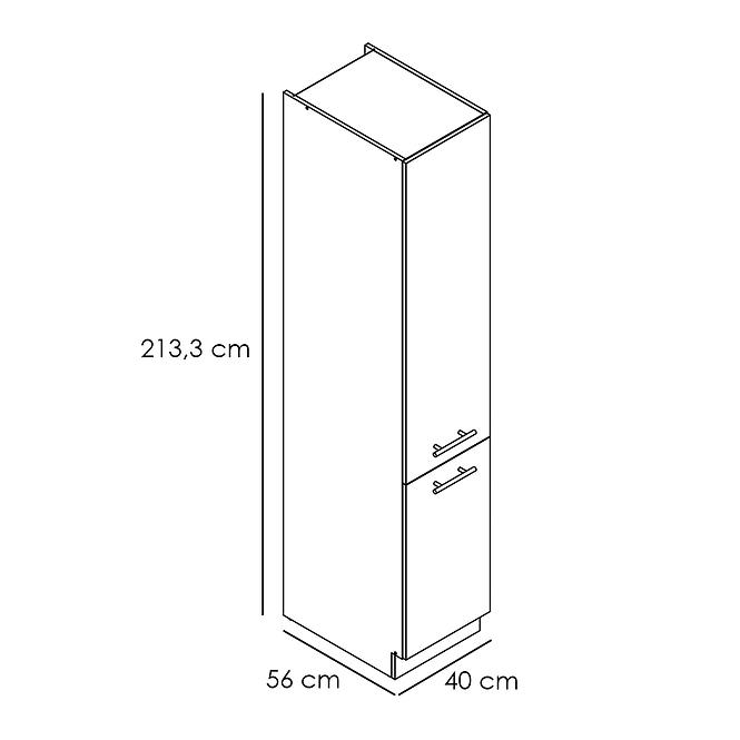 Kuchynská skrinka Adele D40sł 2133 Pl 2fr Biely hrášok/B,2