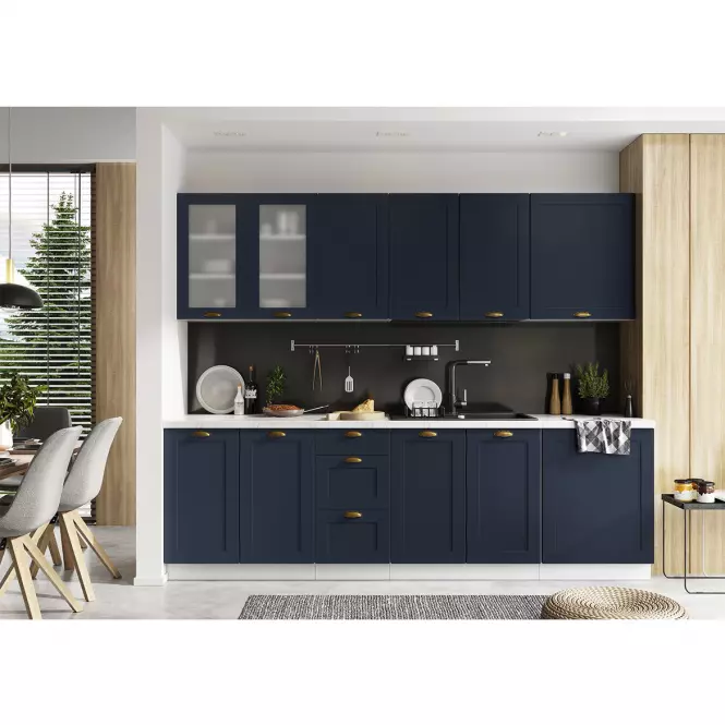 Kuchynská skrinka Adele D60pk Mv 2133 Pl granát Mat/Biely